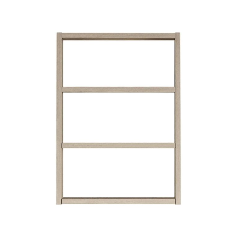 Mensola Marrone Rovere 3 Ripiani Sfumatura Colore Struttura Rovere 43x9x60h cm - Krosa