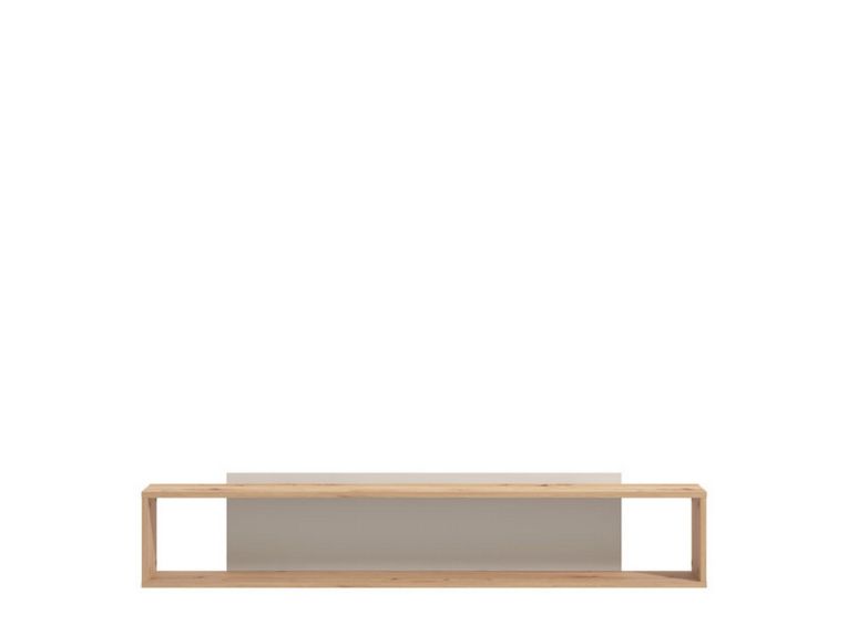 Mensola Marrone Rovere Grigio Tortora 2 Ripiani 150.5x19.5x31.5h cm, Portata Ripiani 5 - Valdieri