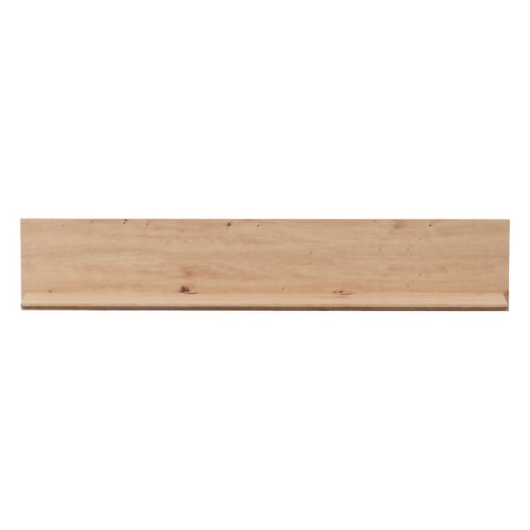 Mensola Marrone Rovere Nodi un Ripiano Sfumatura Colore Struttura Rovere Nodi 128x20x24h cm, - Lusern