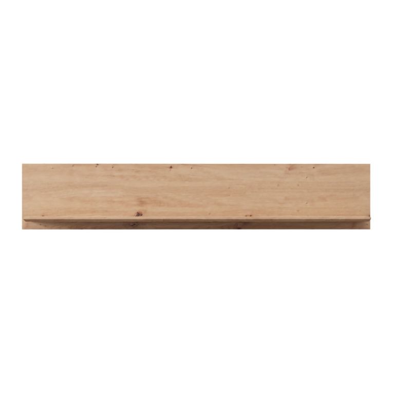 Mensola Marrone Rovere Nodi un Ripiano Sfumatura Colore Struttura Rovere Nodi 128x20x24h cm, - Lusern