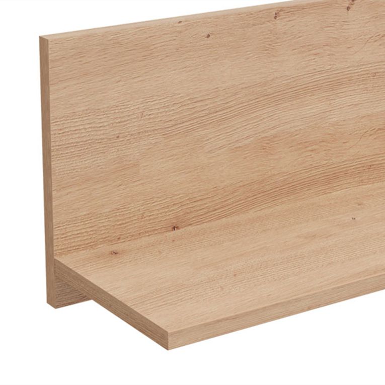 Mensola Marrone Rovere Nodi un Ripiano Sfumatura Colore Struttura Rovere Nodi 138x20x24h cm, - Rasun