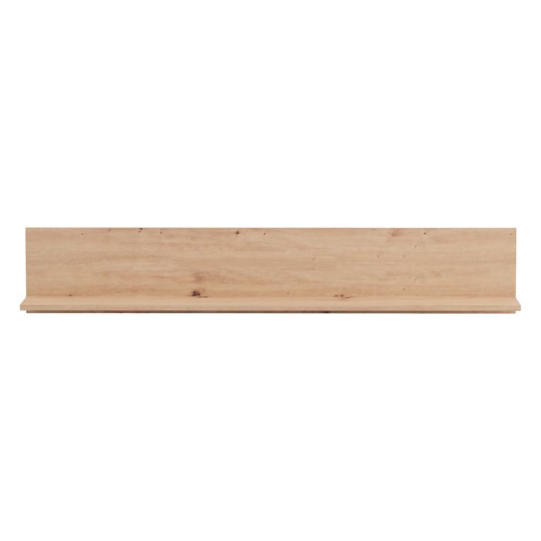 Mensola Marrone Rovere Nodi un Ripiano Sfumatura Colore Struttura Rovere Nodi 138x20x24h cm, - Rasun