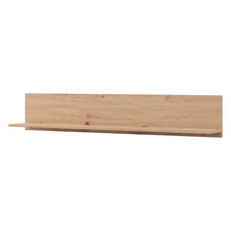 Mensola Marrone Rovere Nodi un Ripiano Sfumatura Colore Struttura Rovere Nodi 138x20x24h cm, - Rasun