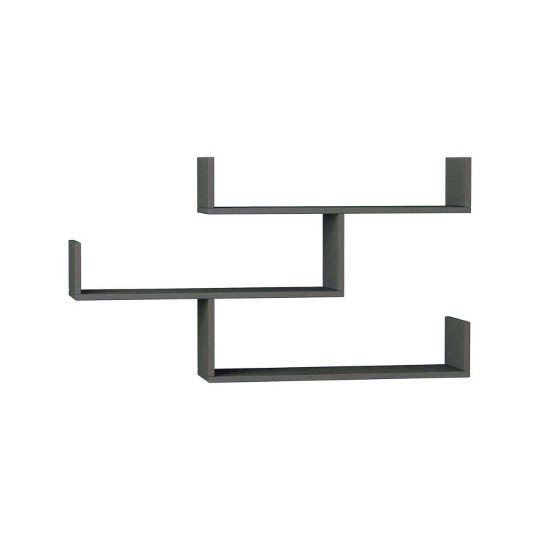 Mensola muro 22x122cm antracite - Amang