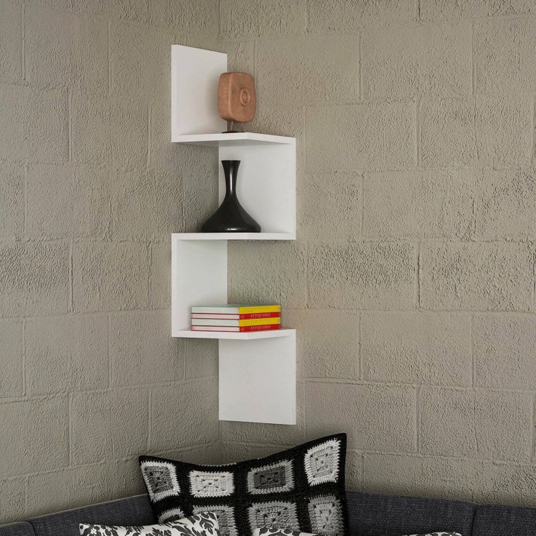 Mensola muro 25x25cm bianca - Rgveda