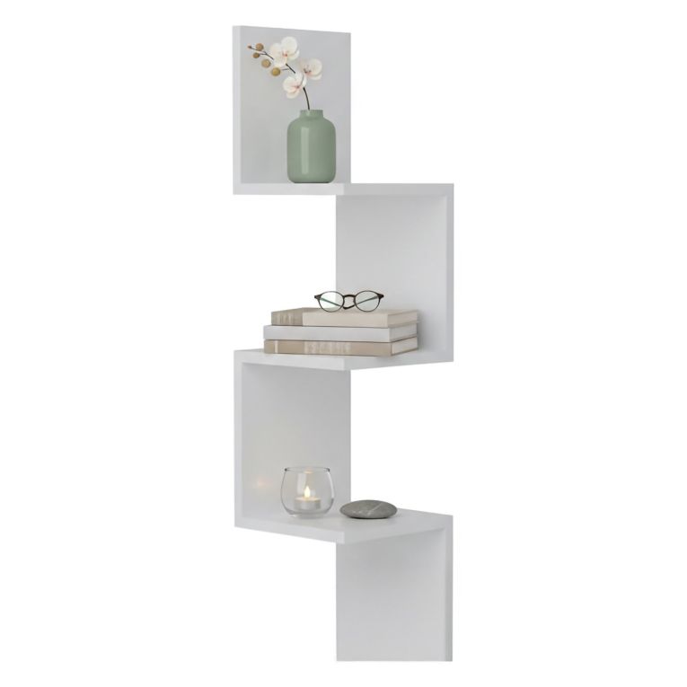 Mensola muro 25x25cm bianca - Rgveda