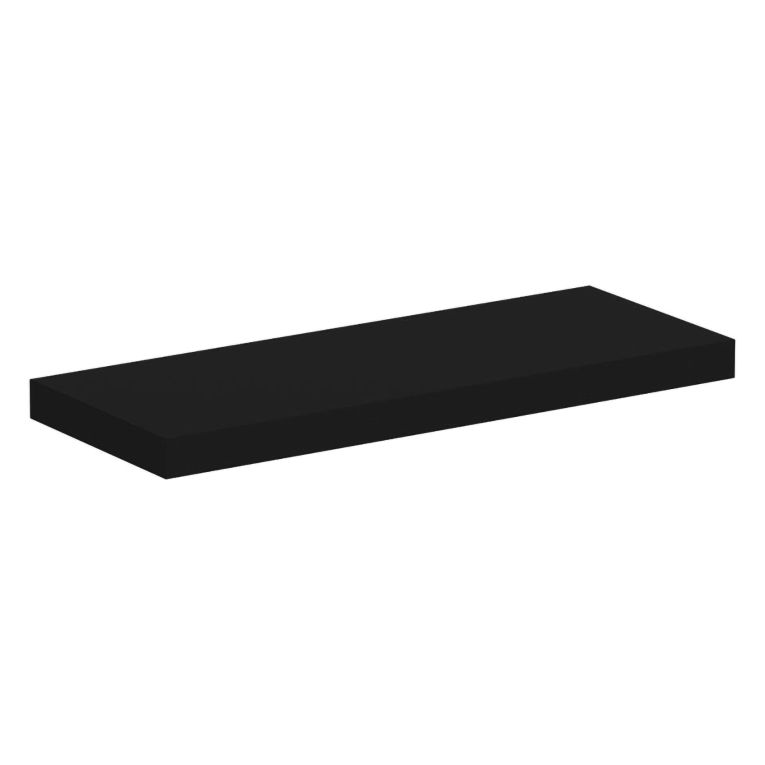 Mensola Nero un Ripiano 60x23x4h cm, - Varena