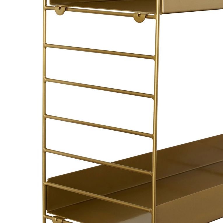 Mensola oro 3 Ripiani 98x21x100h cm, - Scurelle