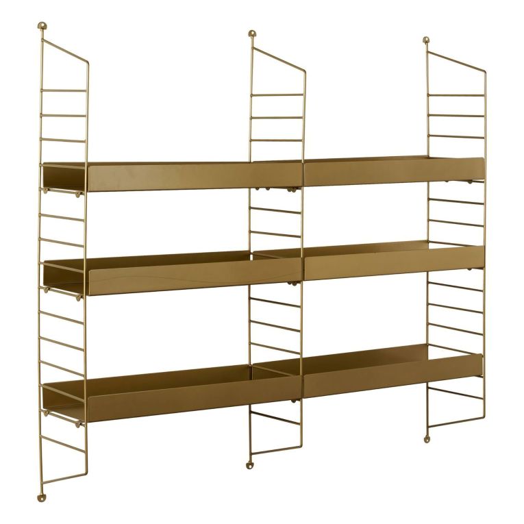 Mensola oro 3 Ripiani 98x21x100h cm, - Scurelle