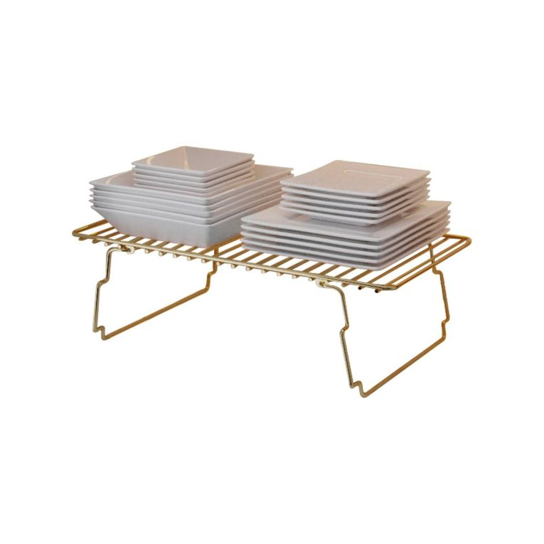 Mensola parete 42x15cm oro e marrone - Usagi