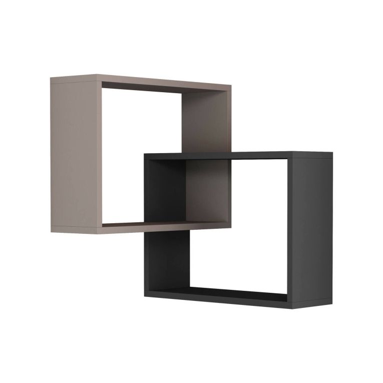 Mensola parete 60x68cm beige e antracite - Fiandra