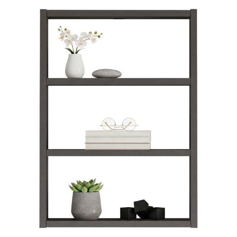 Mensola parete 9x43cm antracite - Krosa