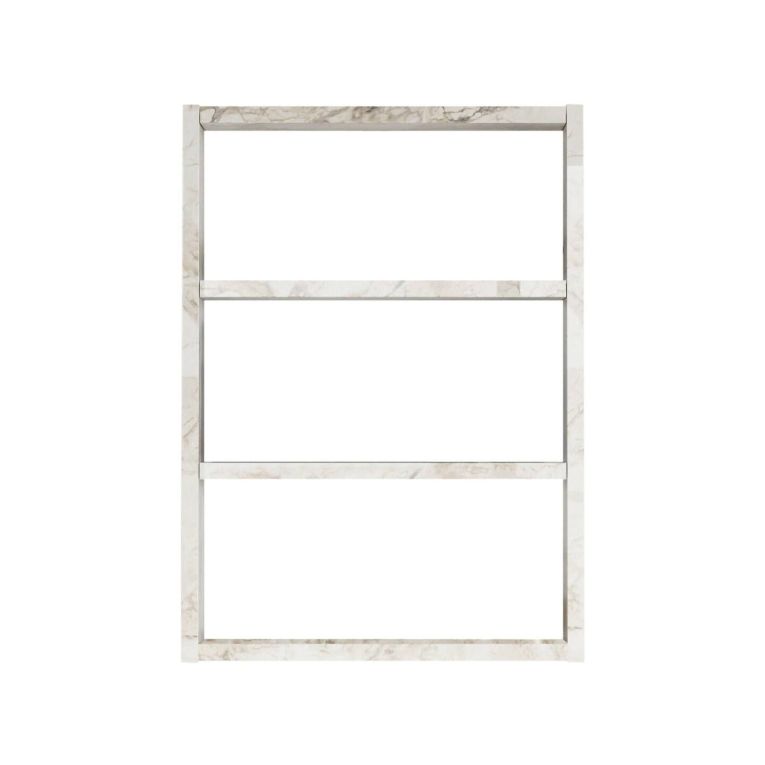 Mensola parete 9x43cm grigio e bianca - Bulbul
