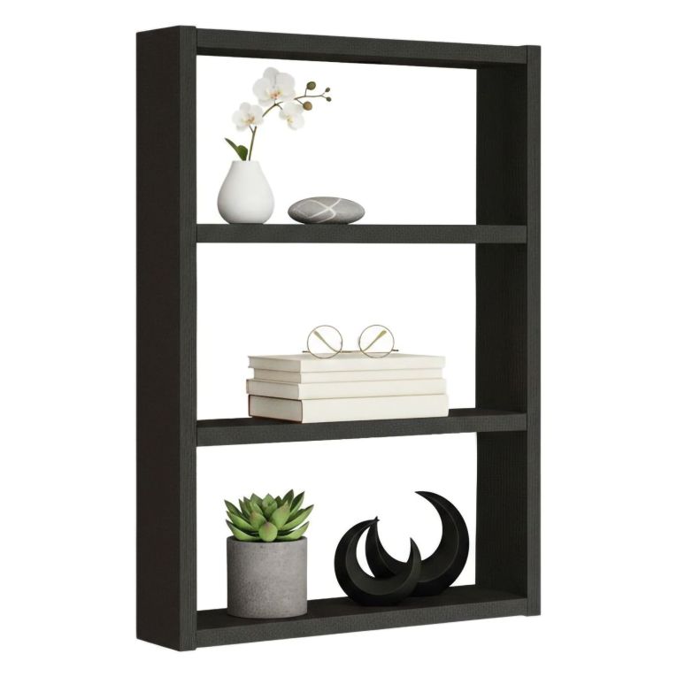 Mensola parete 9x43cm nera - Krosa
