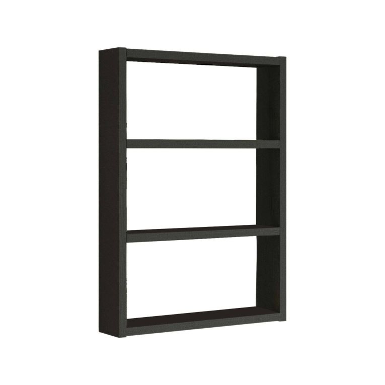 Mensola parete 9x43cm nera - Krosa