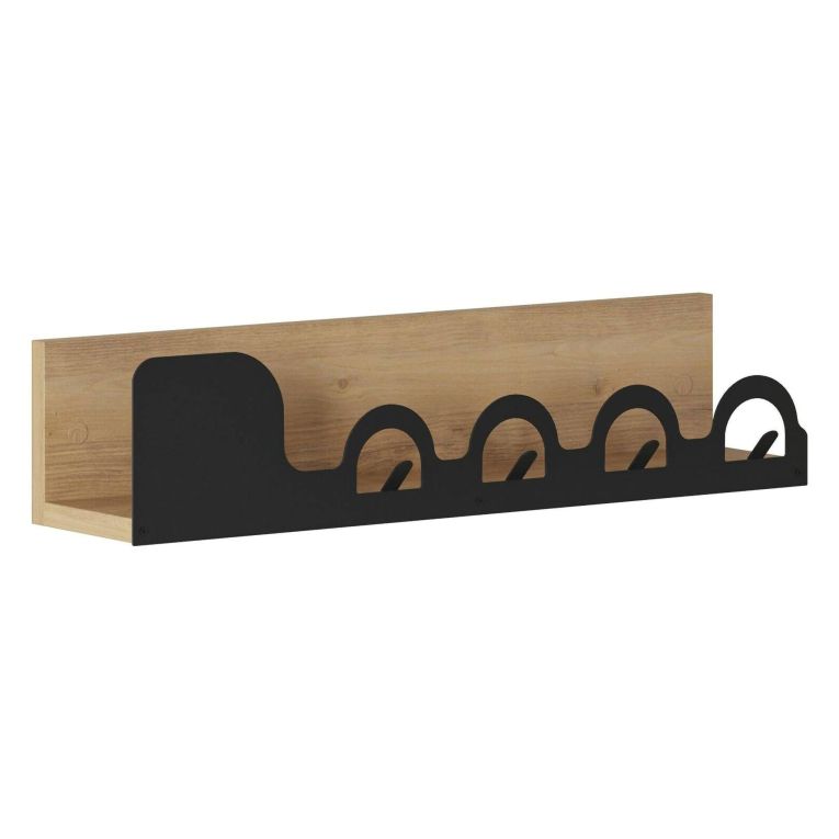Mensola porta abiti 63x14h cm 5 posti quercia - Beryl