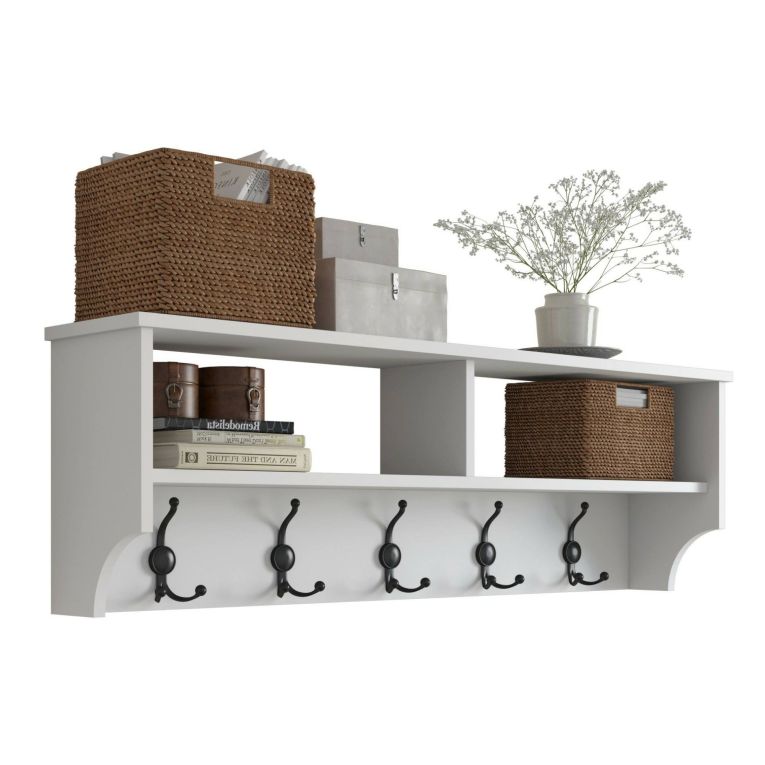 Mobile appendiabiti 120x37h cm 5 posti bianco - Egay