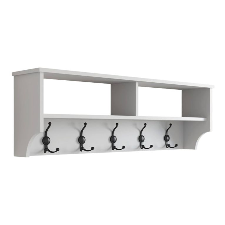 Mobile appendiabiti 120x37h cm 5 posti bianco - Egay