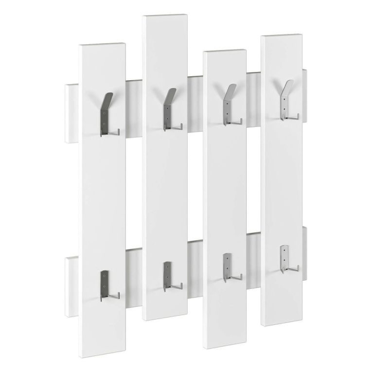 Mobile appendiabiti 64x79h cm 8 posti bianco - Astratto