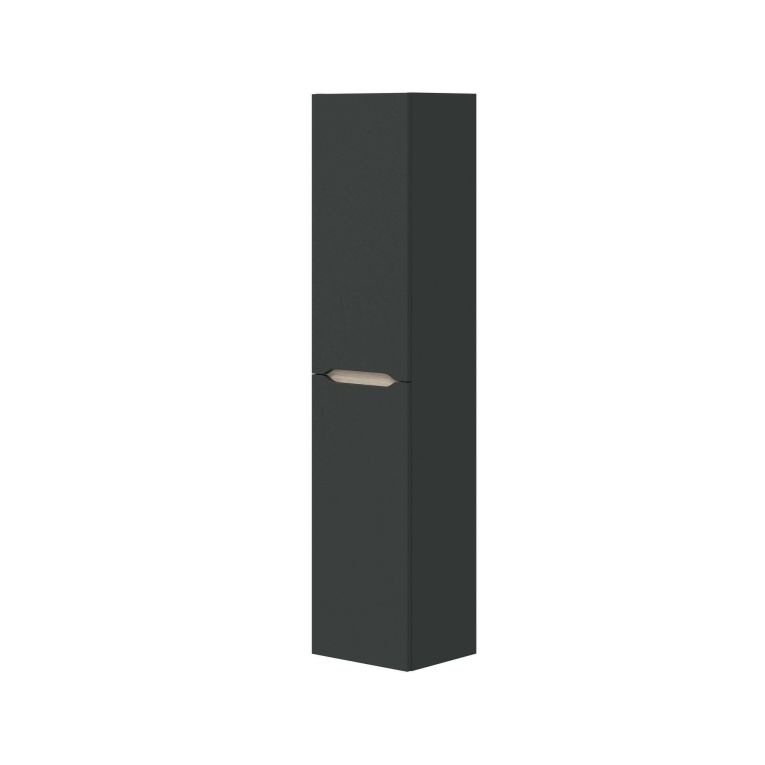 Mobile Colonna Nero Antracite Marrone Rovere Modulabile Cassetti 31x26x135h cm, 2 Ripiani - Arissa