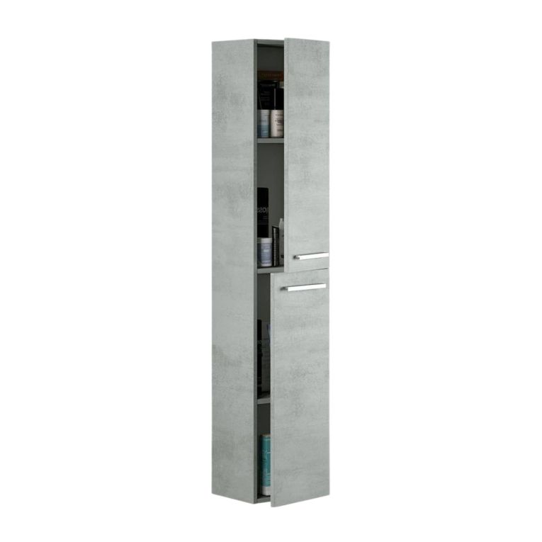 Mobile colonna sospesa 2 ante 30x150h cm cemento - Notte