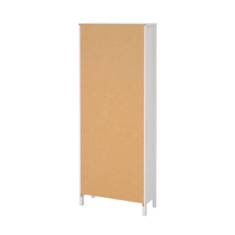 Mobile con vetrina 2 ante 78x32x199h cm bianco - Lazio