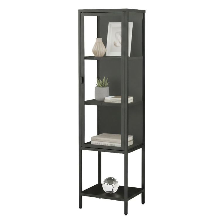 Mobile con vetrina 42x35x160h cm ardesia - Laces