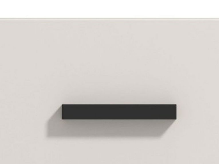 Mobile da Ingresso Bianco Crema Nero un Cassetto 2 Ripiani 51.5x35x98h cm, Un'anta - Trevi