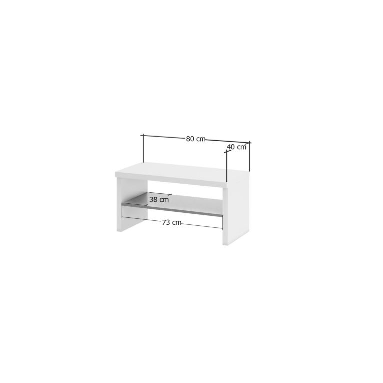 Mobile da ingresso Brazzaville, Entratina appendiabiti, Composizione per atrio, Consolle portaoggetti multifunzione, Made in Italy, 80x40h40 cm, Bianco lucido e Antracite