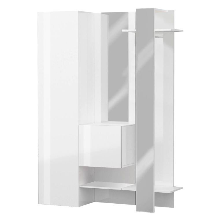 Mobile da ingresso da parete 2 ante bianco 140x190h cm - Arabelle
