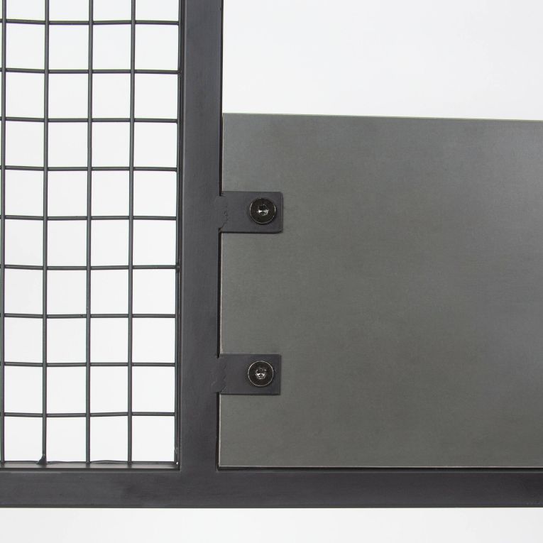 Mobile da ingresso da parete antracite e nero 78x182h cm - Varsavia