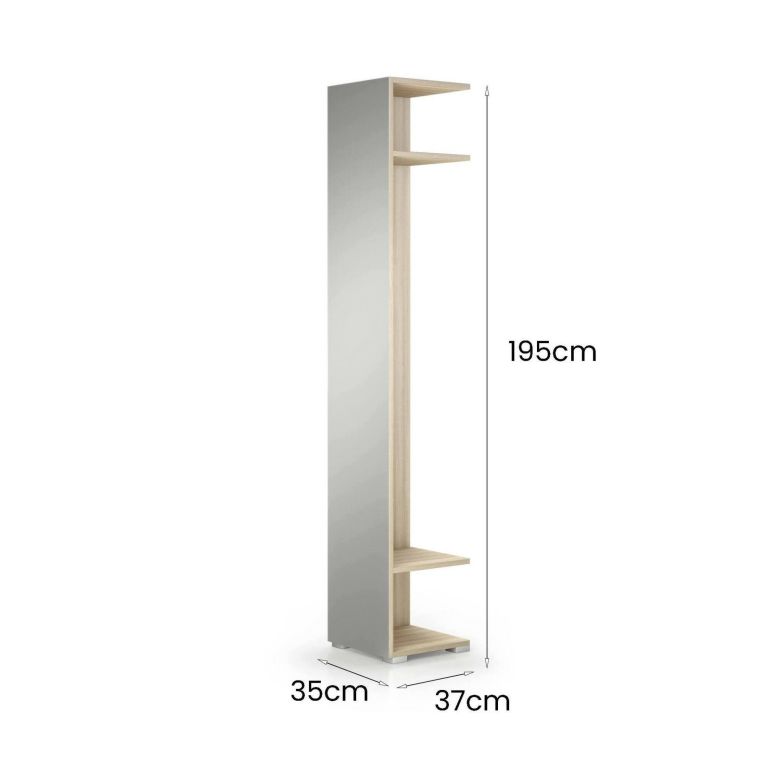 Mobile da ingresso Fornace, 35x37h195 cm, Olmo