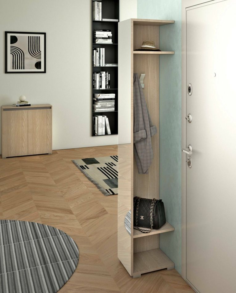 Mobile da ingresso Fornace, 35x37h195 cm, Olmo