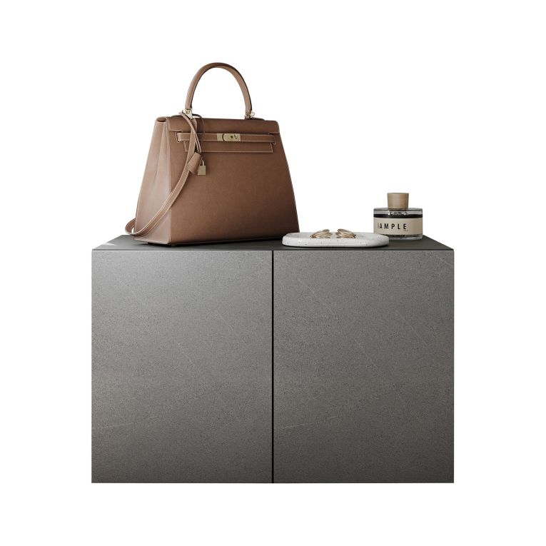 Mobile da Ingresso Grigio 2 Paia con Scarpiera 63x35x41h cm, 2 Ante - Scorrano