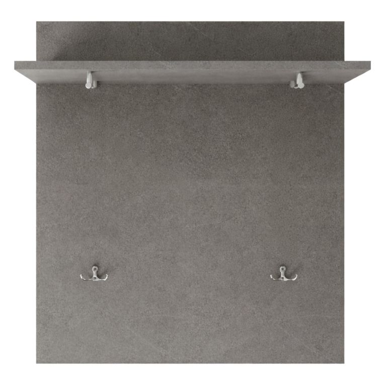Mobile da Ingresso Grigio Cemento Installazione Sospesa Materiale Struttura in Legno Nobilitato 63x27x78h cm, Sfumatura Colore Struttura Cemento