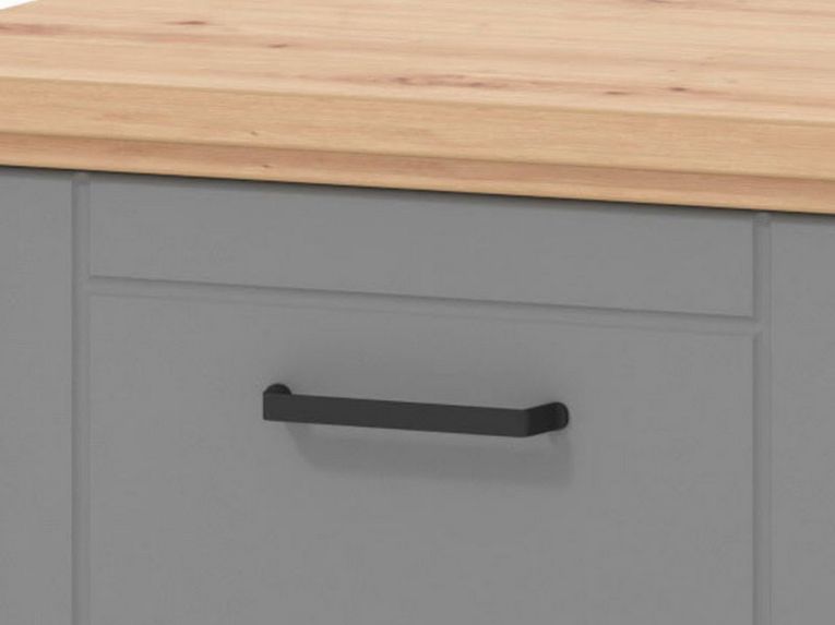 Mobile da Ingresso Grigio Marrone Rovere un Ripiano 2 Ante 103.5x41x47.5h cm, 2 Vani - Menfi