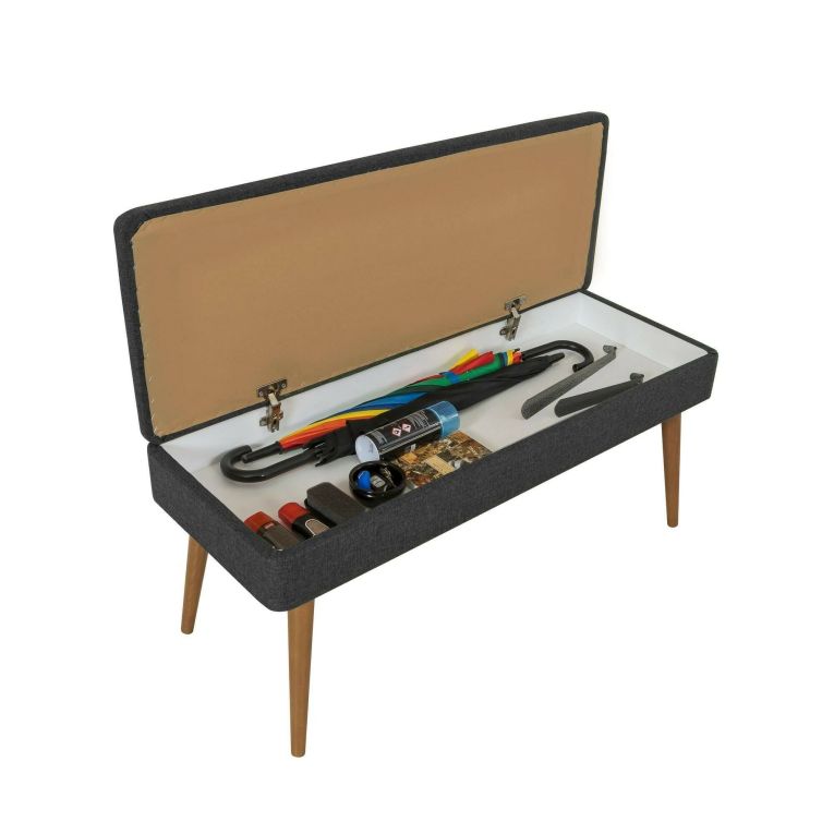 Mobile da Ingresso Marrone Quercia Nero Antracite 16 Paia Cassetti 50x38x135h cm, 7 Ripiani - Podgorica
