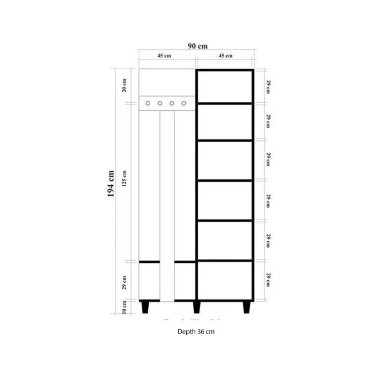 Mobile da ingresso quercia 90x194h cm - Savina