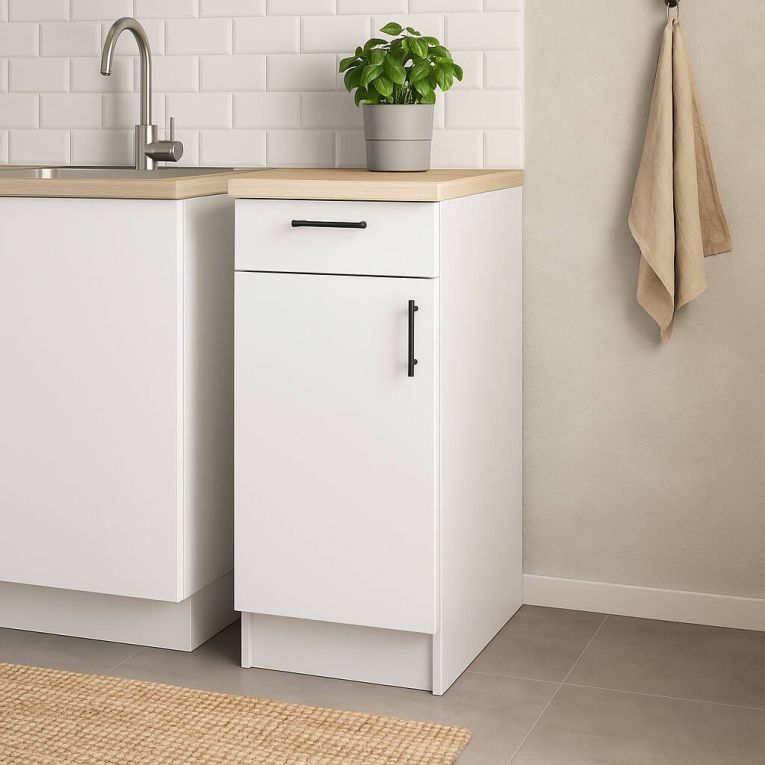 Mobile dispensa 40x90h cm bianco e rovere - Orvia