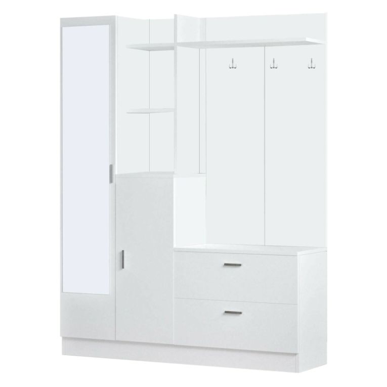 Mobile ingresso appendiabiti bianco 140x181h cm - Anumali