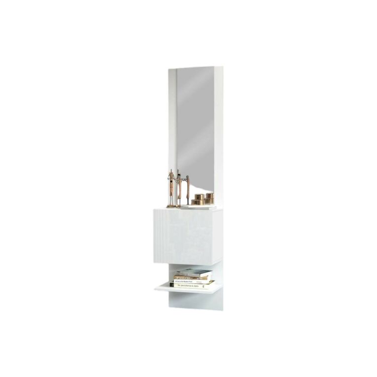 Mobile ingresso da parete bianco 45x190h cm - Ivana