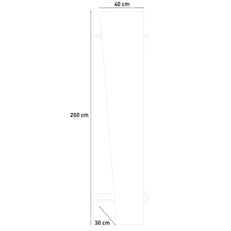 Mobile ingresso moderno da parete bianco lucido 50x200h cm - Allinko