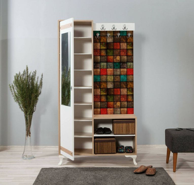 Mobile ingresso quercia e multicolore 100x190h cm - Sugilite