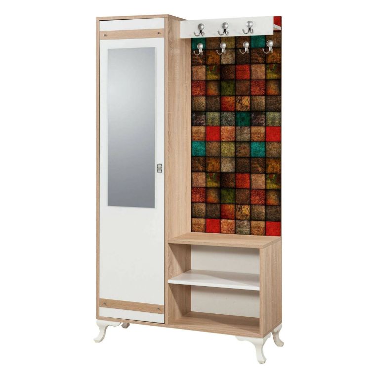 Mobile ingresso quercia e multicolore 100x190h cm - Sugilite