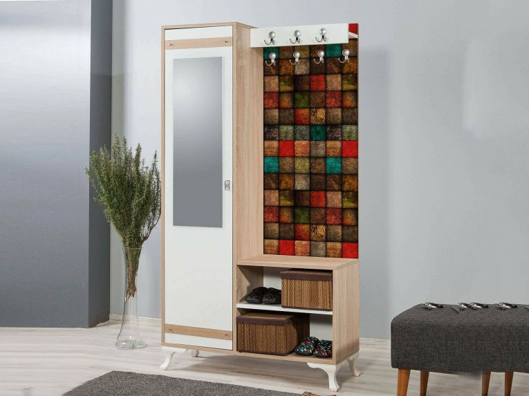 Mobile ingresso quercia e multicolore 100x190h cm - Sugilite
