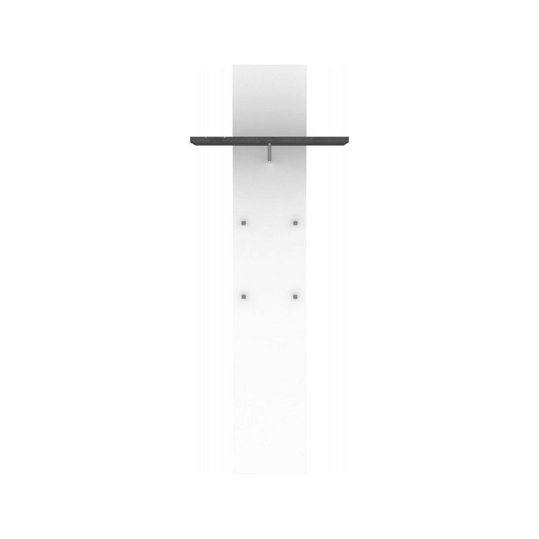 Mobile ingresso sospeso bianco lucido e ardesia 50x140h cm - Etesia