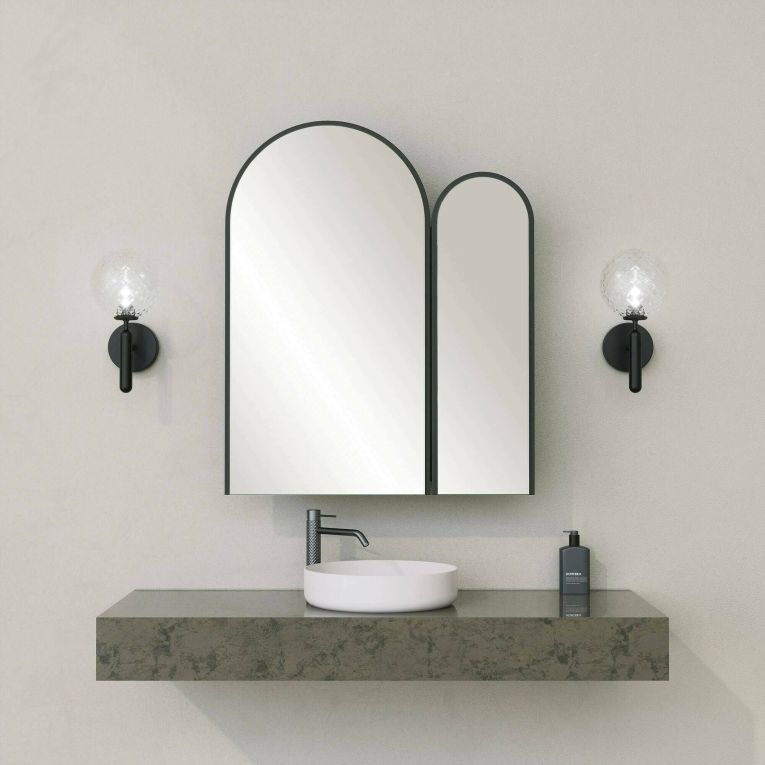 Mobile lavabo 2 ante 50x12x45h cm nero - Paramaribo