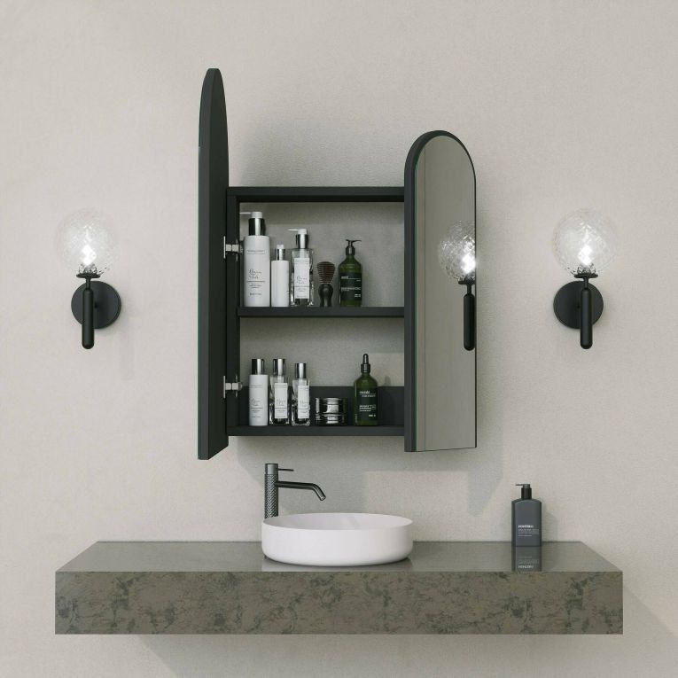 Mobile lavabo 2 ante 50x12x45h cm nero - Paramaribo