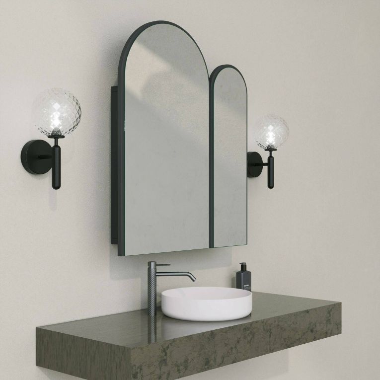 Mobile lavabo 2 ante 50x12x45h cm nero - Paramaribo