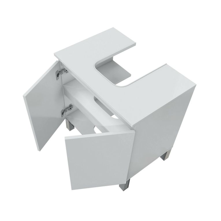 Mobile lavabo 2 ante 60x40x63h cm bianco lucido - Jerome